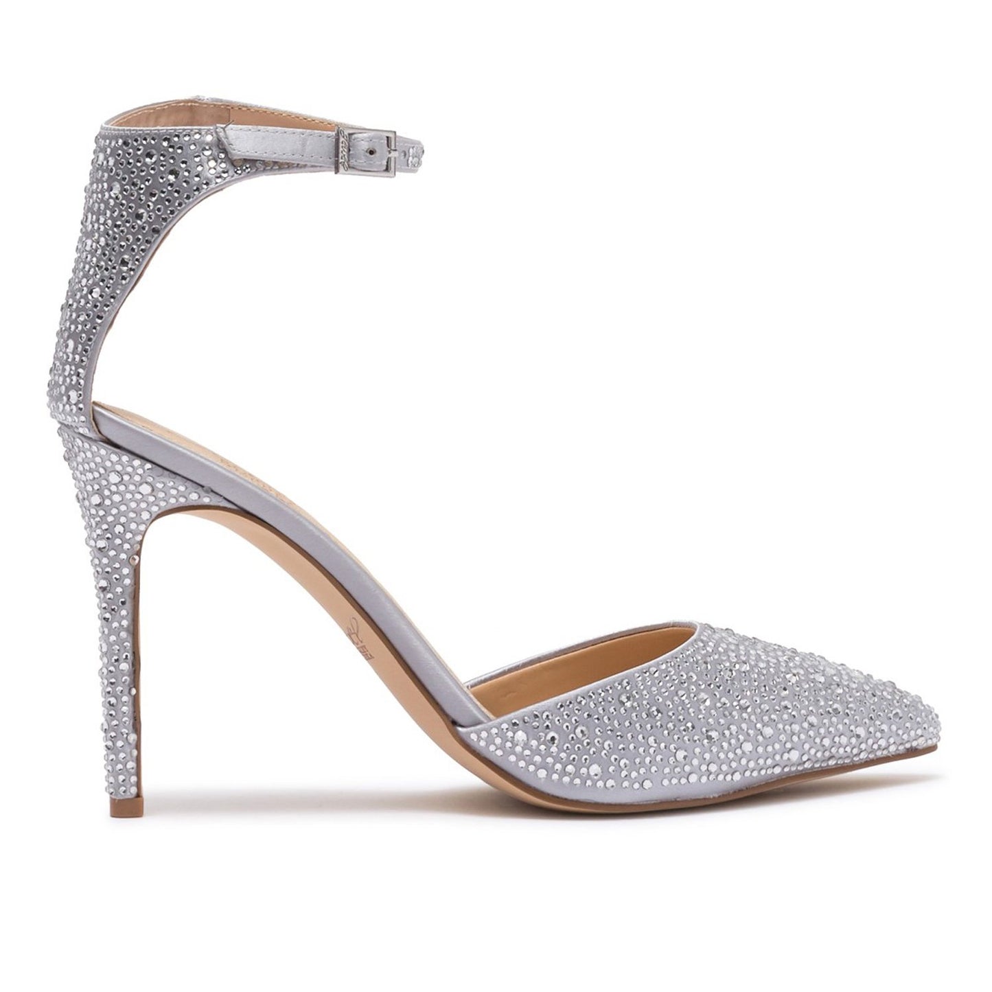 Jewel Badgley Mischka Boston Embellished Ankle Strap Pump